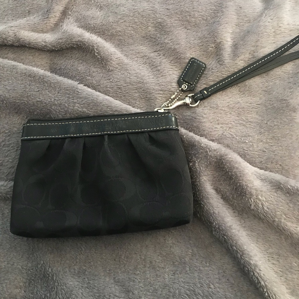 Black Coach Wristlet
